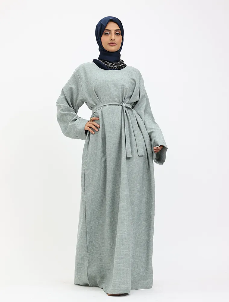 Sage Linen Abaya